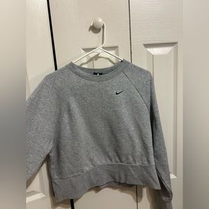 Grey Nike Cropped Crewneck